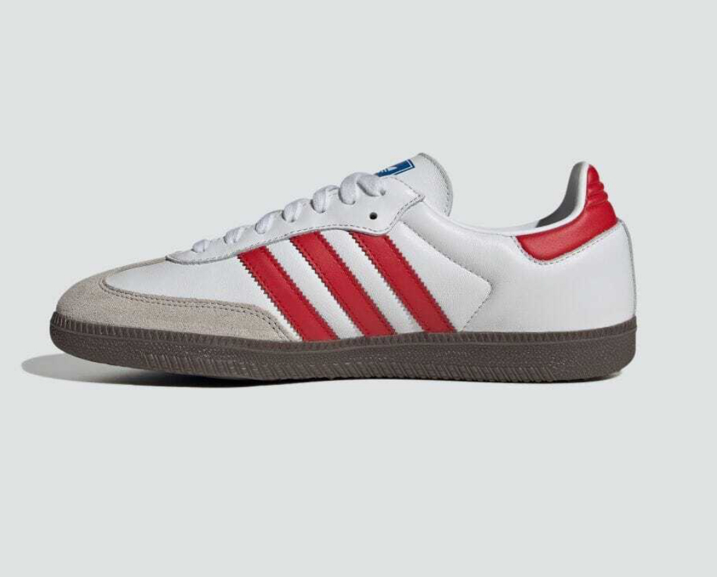 adidas samba branco vermelho